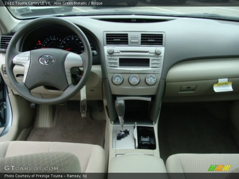 Aloe Green Metallic / Bisque 2011 Toyota Camry LE V6