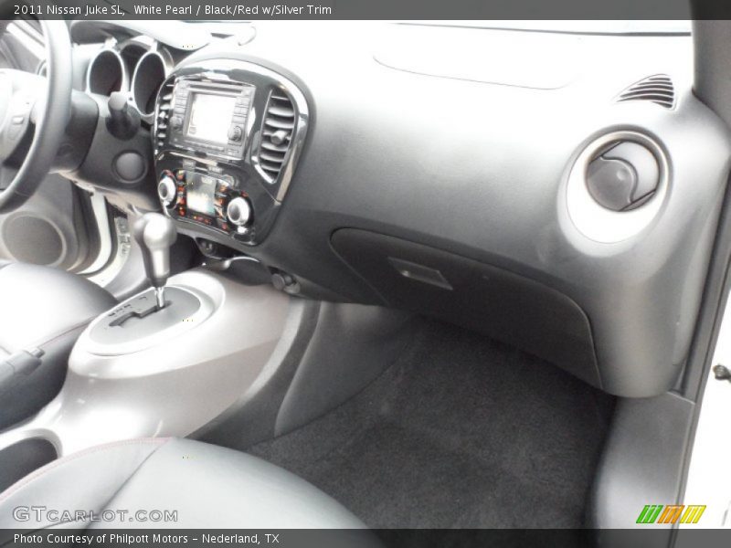 White Pearl / Black/Red w/Silver Trim 2011 Nissan Juke SL