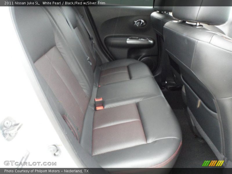 White Pearl / Black/Red w/Silver Trim 2011 Nissan Juke SL