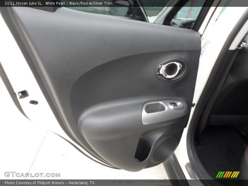 White Pearl / Black/Red w/Silver Trim 2011 Nissan Juke SL