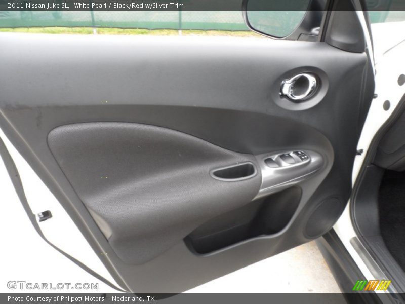 White Pearl / Black/Red w/Silver Trim 2011 Nissan Juke SL