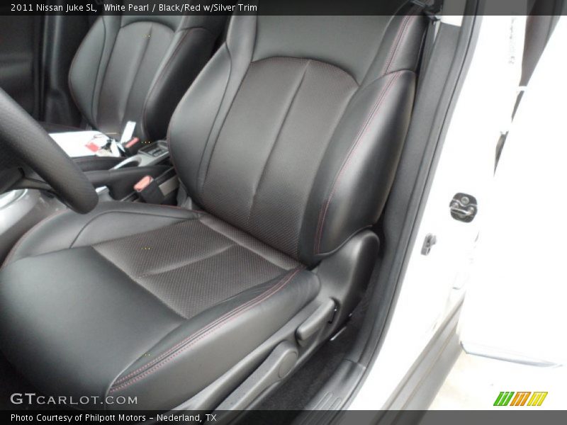 White Pearl / Black/Red w/Silver Trim 2011 Nissan Juke SL