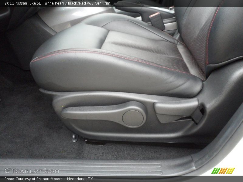 White Pearl / Black/Red w/Silver Trim 2011 Nissan Juke SL