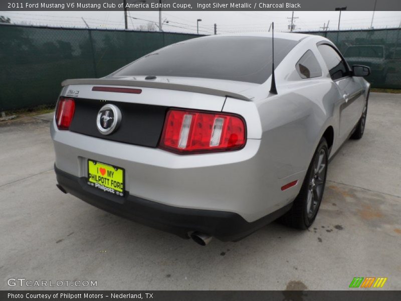 Ingot Silver Metallic / Charcoal Black 2011 Ford Mustang V6 Mustang Club of America Edition Coupe