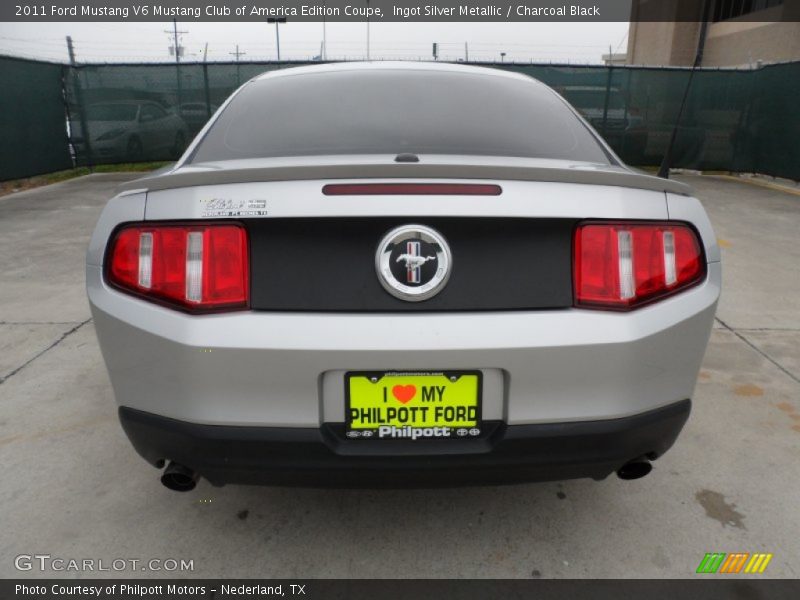 Ingot Silver Metallic / Charcoal Black 2011 Ford Mustang V6 Mustang Club of America Edition Coupe