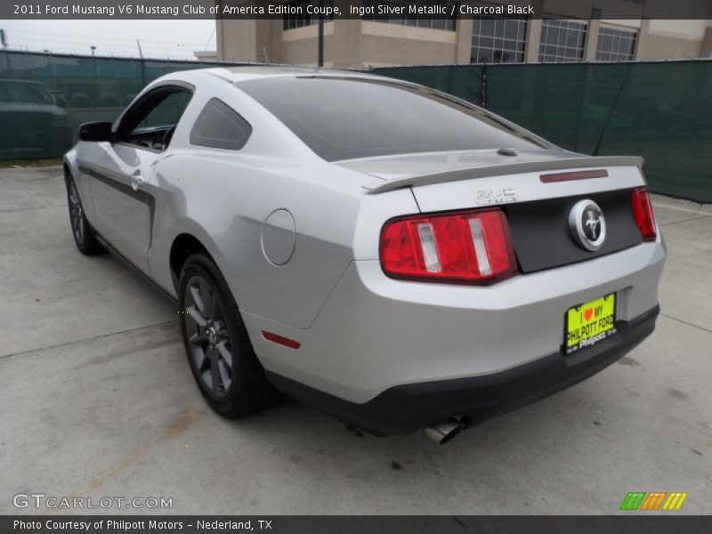 Ingot Silver Metallic / Charcoal Black 2011 Ford Mustang V6 Mustang Club of America Edition Coupe