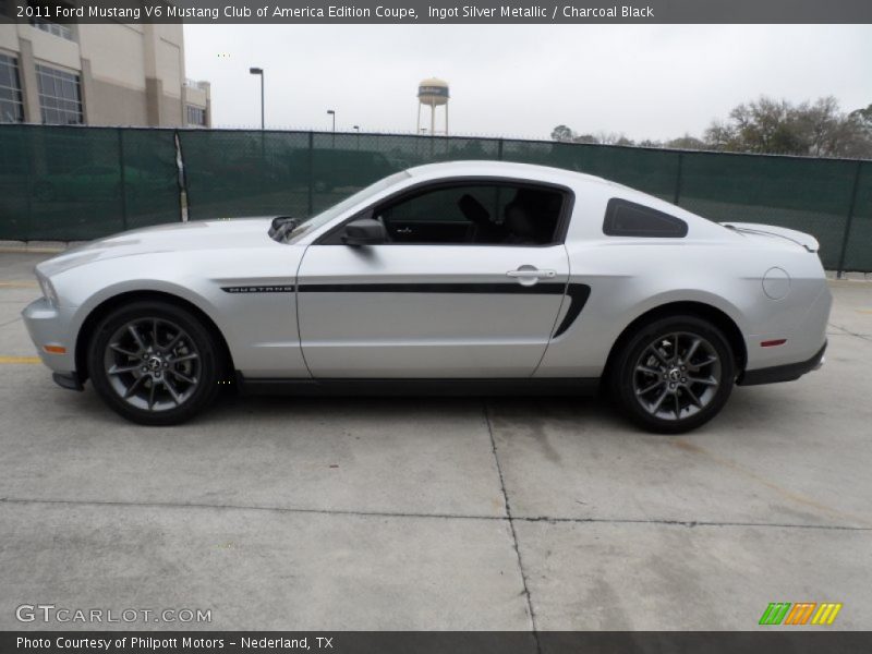 Ingot Silver Metallic / Charcoal Black 2011 Ford Mustang V6 Mustang Club of America Edition Coupe