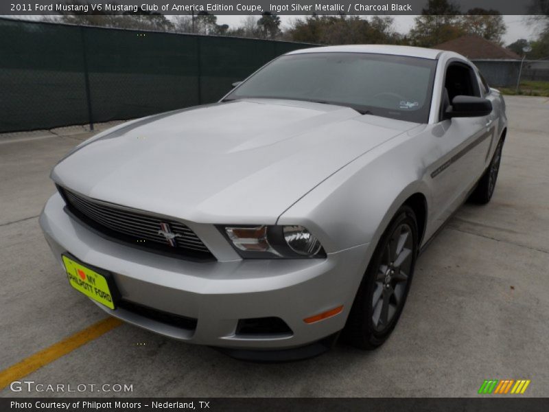 Ingot Silver Metallic / Charcoal Black 2011 Ford Mustang V6 Mustang Club of America Edition Coupe