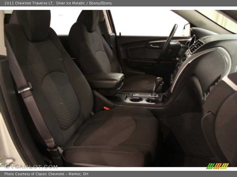 Silver Ice Metallic / Ebony/Ebony 2011 Chevrolet Traverse LT