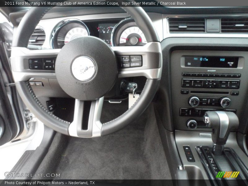 Ingot Silver Metallic / Charcoal Black 2011 Ford Mustang V6 Mustang Club of America Edition Coupe