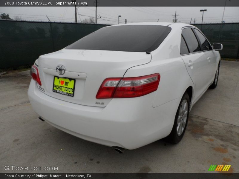 Super White / Ash 2008 Toyota Camry XLE V6