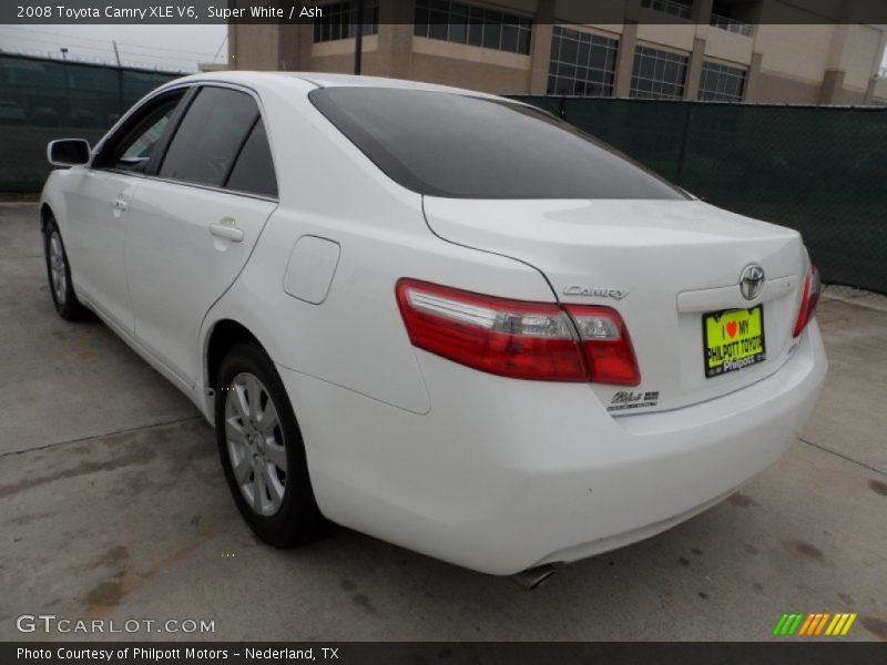 Super White / Ash 2008 Toyota Camry XLE V6
