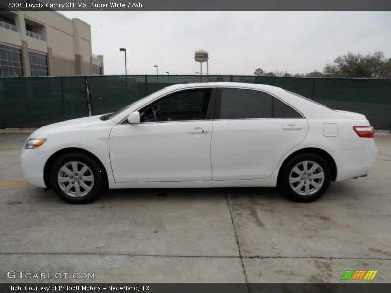 Super White / Ash 2008 Toyota Camry XLE V6