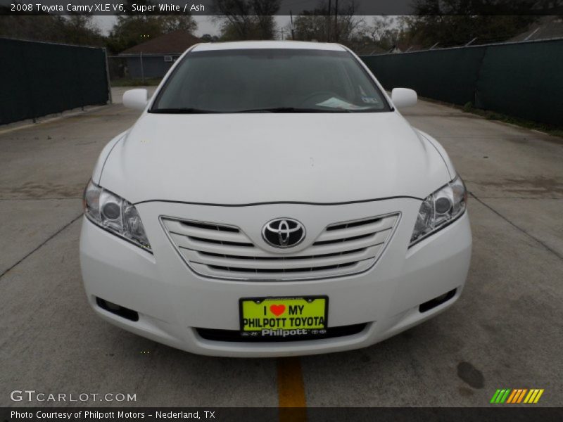 Super White / Ash 2008 Toyota Camry XLE V6
