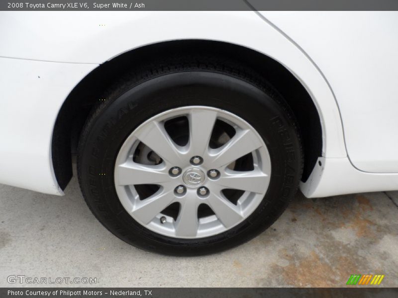 Super White / Ash 2008 Toyota Camry XLE V6