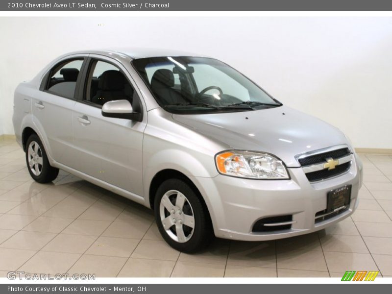Cosmic Silver / Charcoal 2010 Chevrolet Aveo LT Sedan