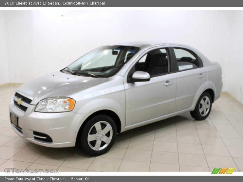 Cosmic Silver / Charcoal 2010 Chevrolet Aveo LT Sedan