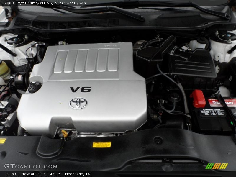 Super White / Ash 2008 Toyota Camry XLE V6