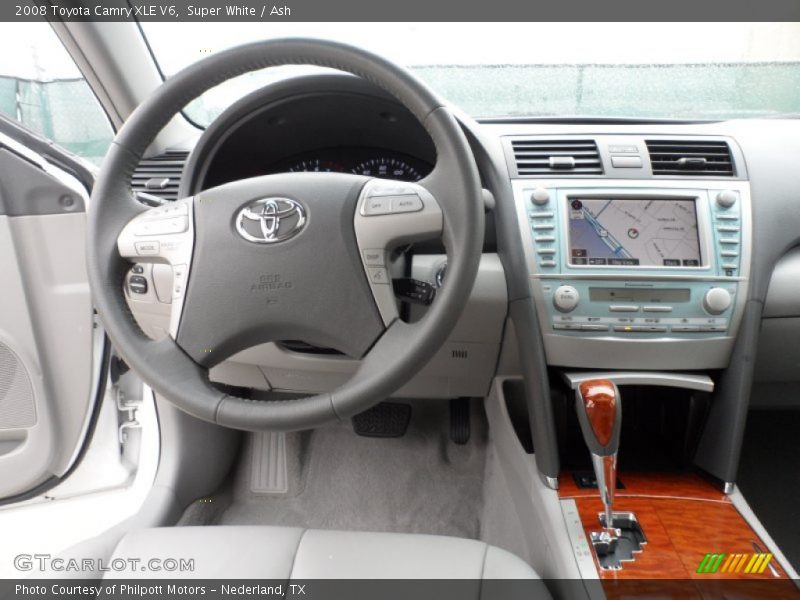 Super White / Ash 2008 Toyota Camry XLE V6