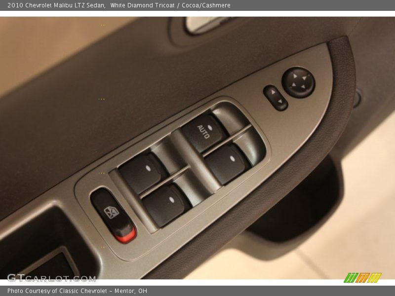 White Diamond Tricoat / Cocoa/Cashmere 2010 Chevrolet Malibu LTZ Sedan