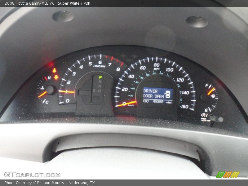 Super White / Ash 2008 Toyota Camry XLE V6
