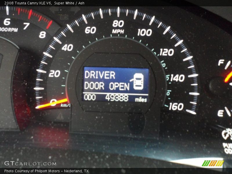 Super White / Ash 2008 Toyota Camry XLE V6