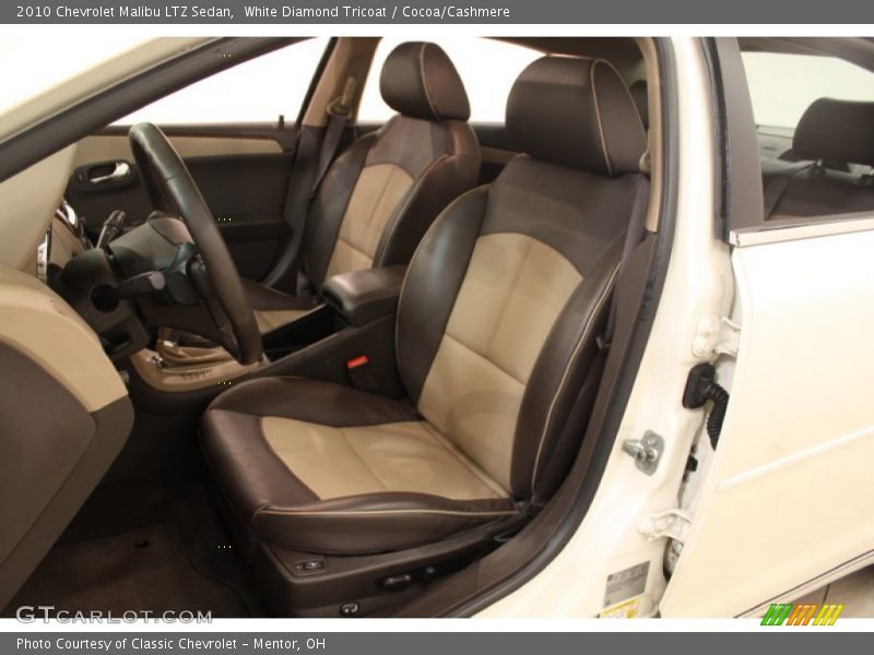 White Diamond Tricoat / Cocoa/Cashmere 2010 Chevrolet Malibu LTZ Sedan