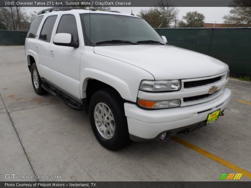 Summit White / Gray/Dark Charcoal 2005 Chevrolet Tahoe Z71 4x4