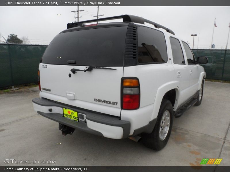 Summit White / Gray/Dark Charcoal 2005 Chevrolet Tahoe Z71 4x4