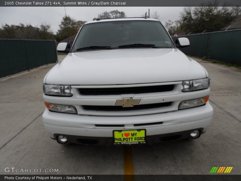 Summit White / Gray/Dark Charcoal 2005 Chevrolet Tahoe Z71 4x4