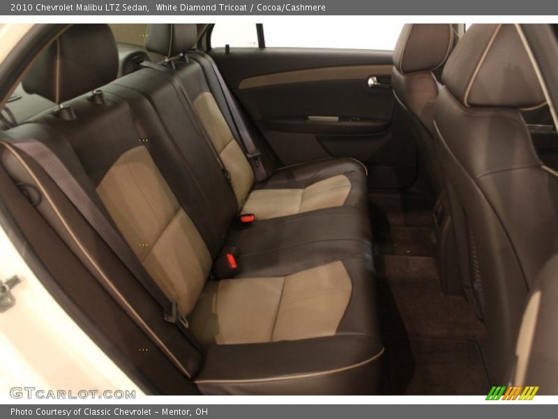 White Diamond Tricoat / Cocoa/Cashmere 2010 Chevrolet Malibu LTZ Sedan