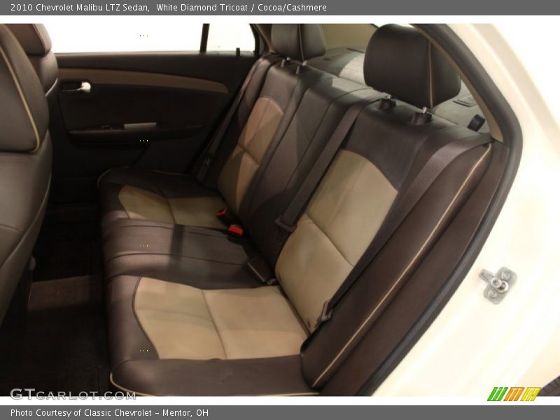 White Diamond Tricoat / Cocoa/Cashmere 2010 Chevrolet Malibu LTZ Sedan