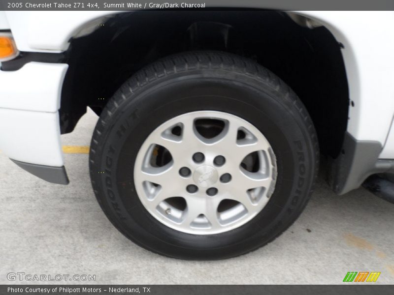 Summit White / Gray/Dark Charcoal 2005 Chevrolet Tahoe Z71 4x4