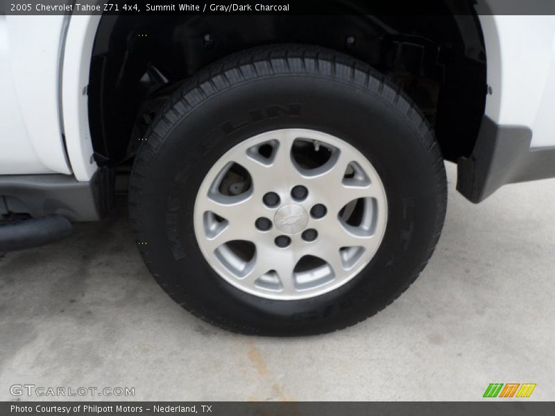 Summit White / Gray/Dark Charcoal 2005 Chevrolet Tahoe Z71 4x4