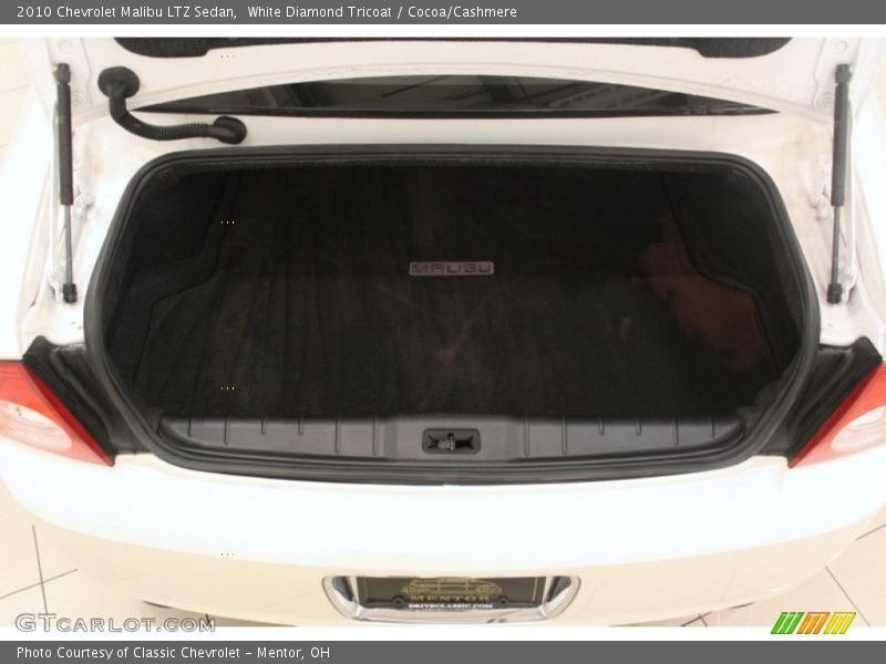 White Diamond Tricoat / Cocoa/Cashmere 2010 Chevrolet Malibu LTZ Sedan