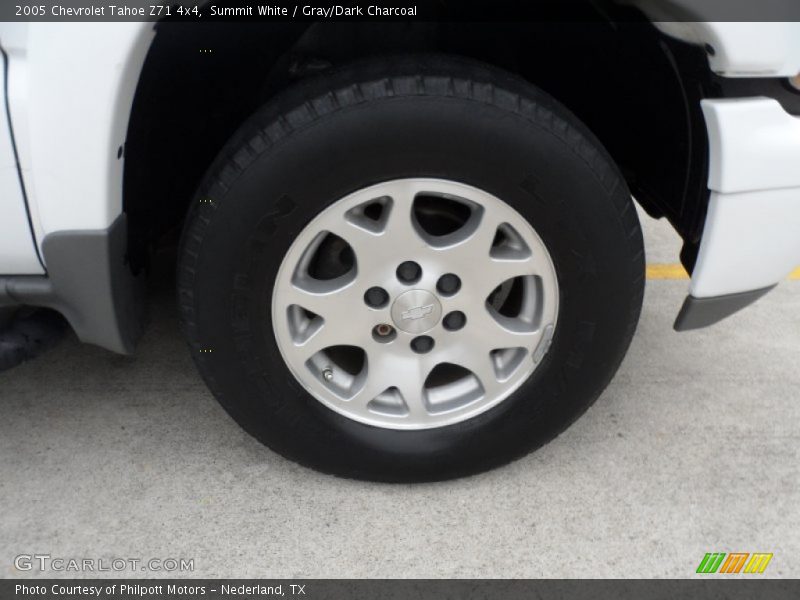Summit White / Gray/Dark Charcoal 2005 Chevrolet Tahoe Z71 4x4