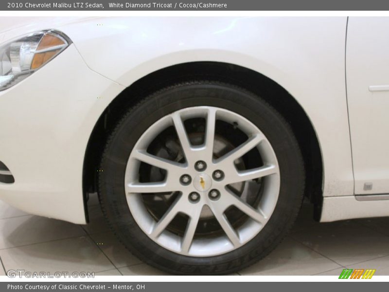 White Diamond Tricoat / Cocoa/Cashmere 2010 Chevrolet Malibu LTZ Sedan