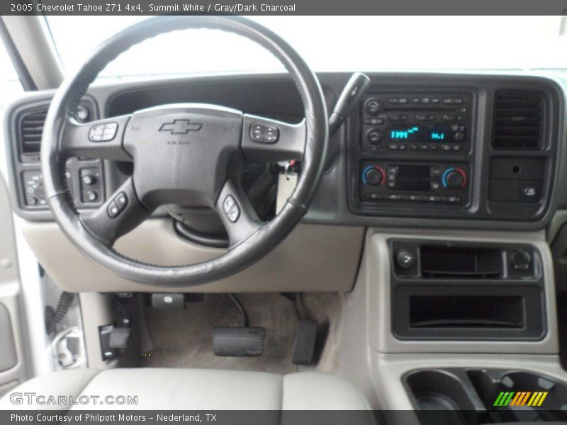 Summit White / Gray/Dark Charcoal 2005 Chevrolet Tahoe Z71 4x4