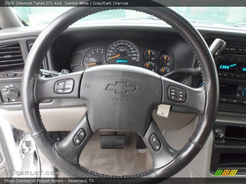 Summit White / Gray/Dark Charcoal 2005 Chevrolet Tahoe Z71 4x4