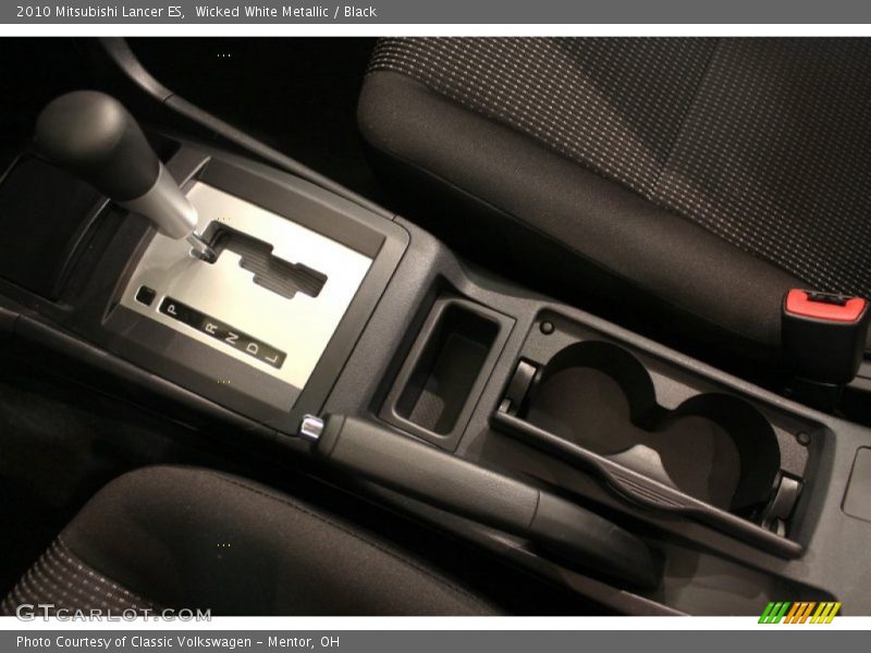 Wicked White Metallic / Black 2010 Mitsubishi Lancer ES