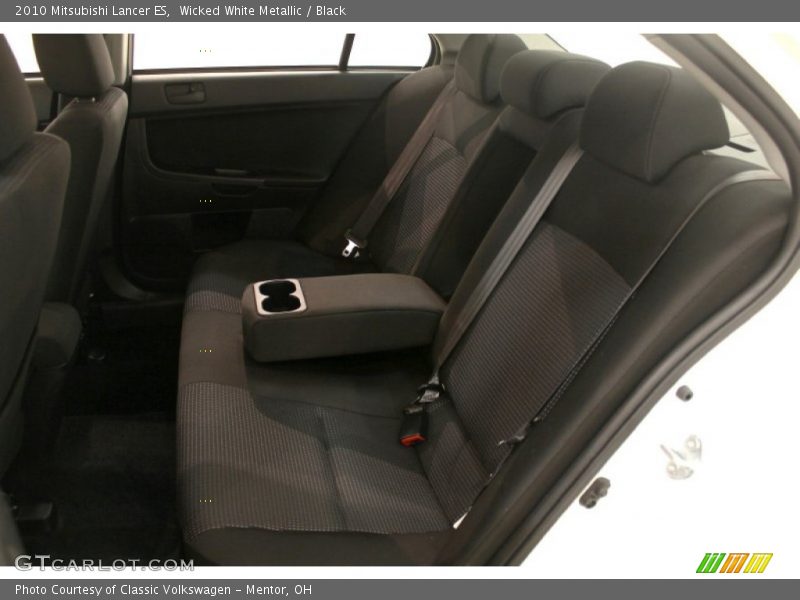 Wicked White Metallic / Black 2010 Mitsubishi Lancer ES