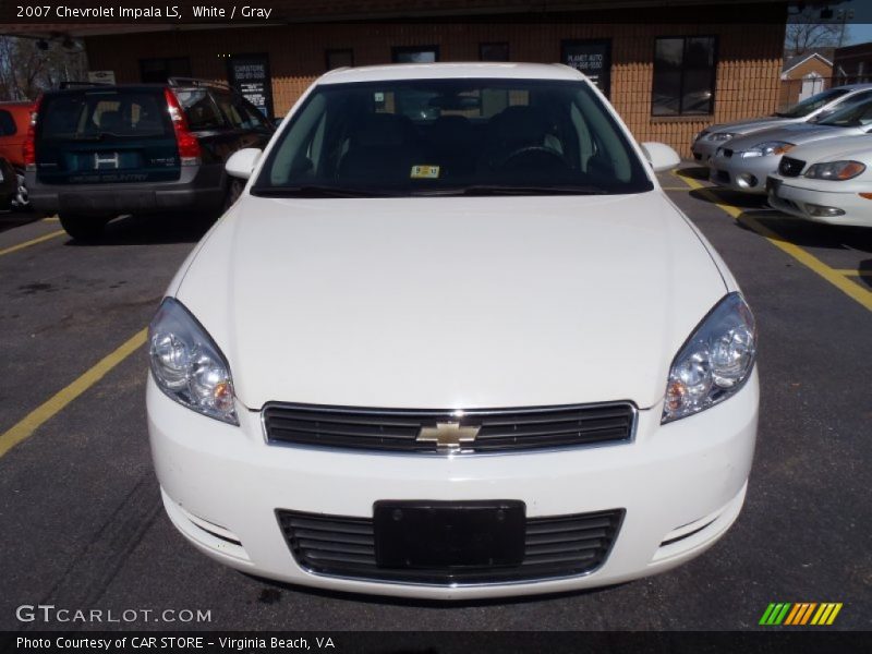 White / Gray 2007 Chevrolet Impala LS