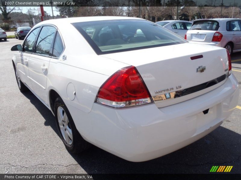 White / Gray 2007 Chevrolet Impala LS