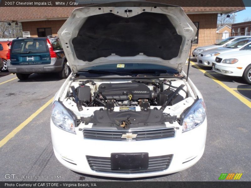 White / Gray 2007 Chevrolet Impala LS