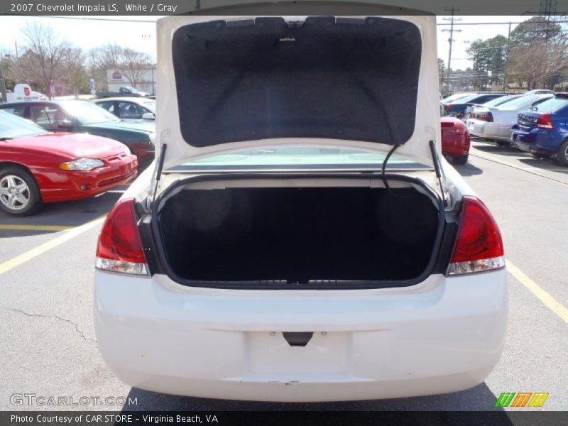 White / Gray 2007 Chevrolet Impala LS