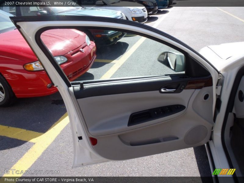 White / Gray 2007 Chevrolet Impala LS