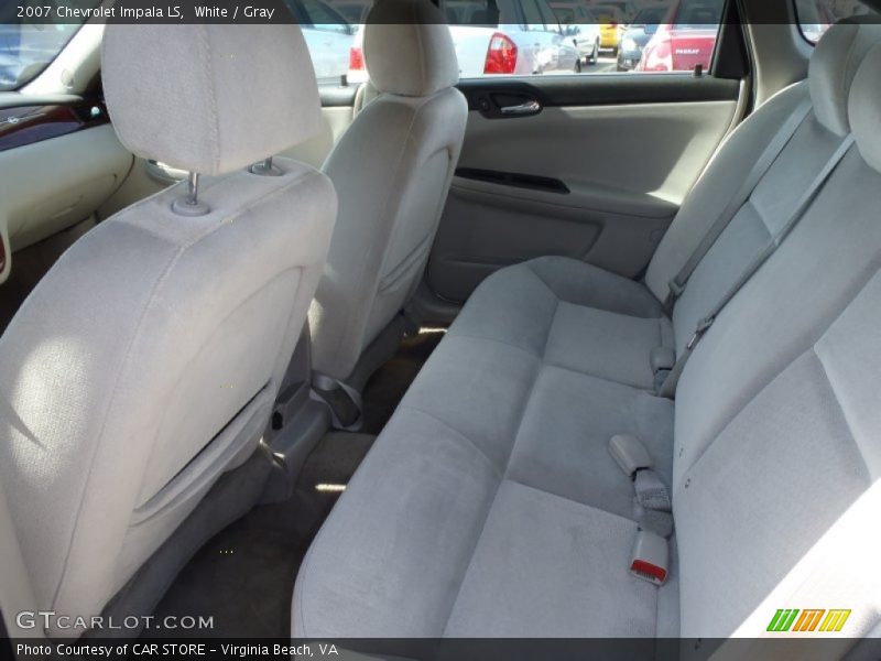 White / Gray 2007 Chevrolet Impala LS