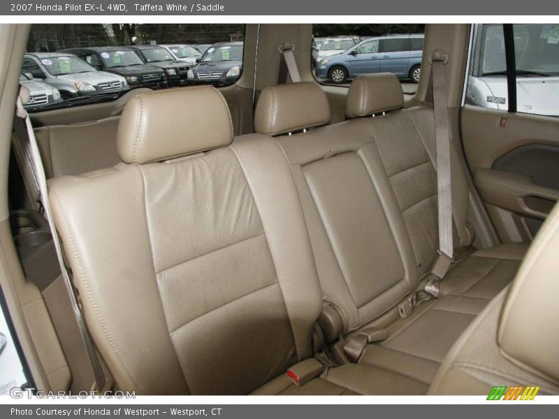 Taffeta White / Saddle 2007 Honda Pilot EX-L 4WD