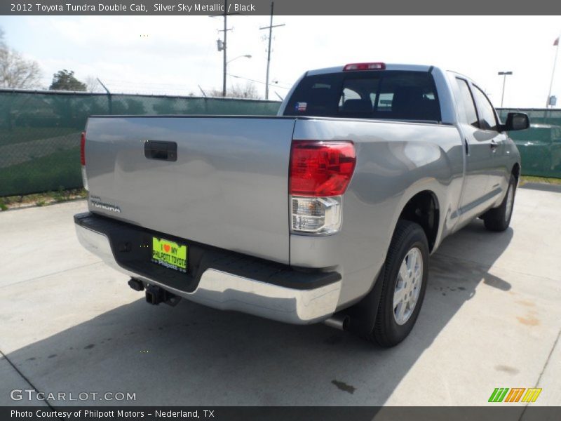 Silver Sky Metallic / Black 2012 Toyota Tundra Double Cab