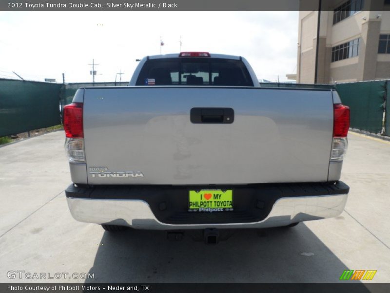 Silver Sky Metallic / Black 2012 Toyota Tundra Double Cab
